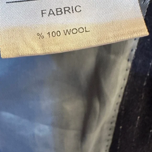 100% Wool Blue Pinstripe Men's Blazer